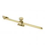 Solid Polished Brass 10" Sliding LH / RH Window stay (PB874)